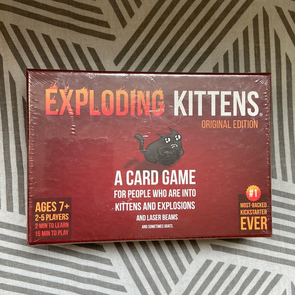 New! Exploding kittens card game